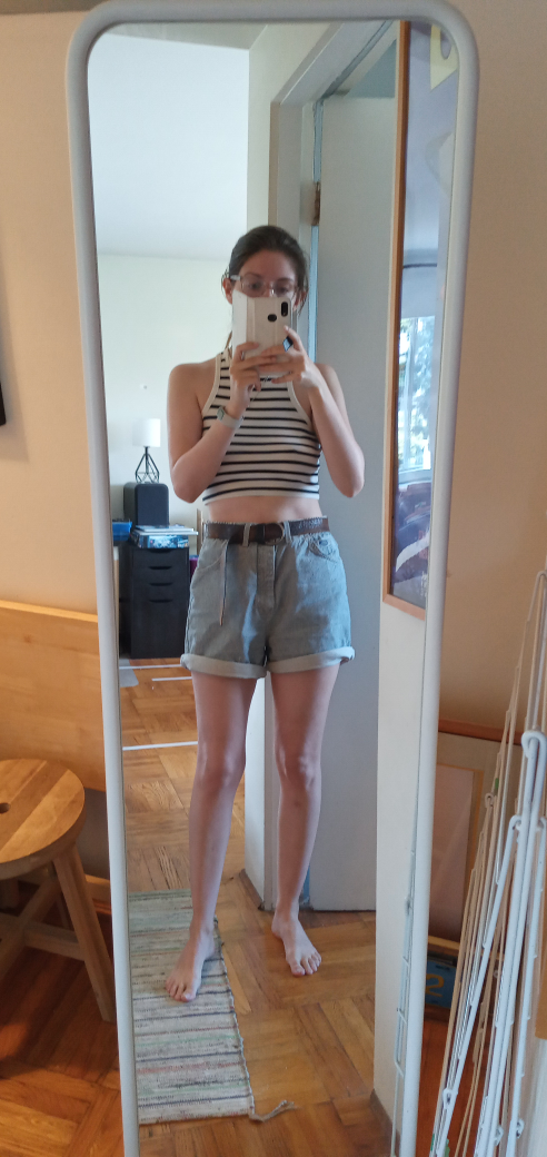 IKEA Standing Mirror Full Body White thumbnail