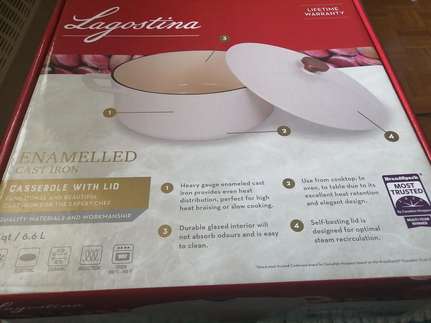 Brand new never used lagostina cast iron. - photo 3