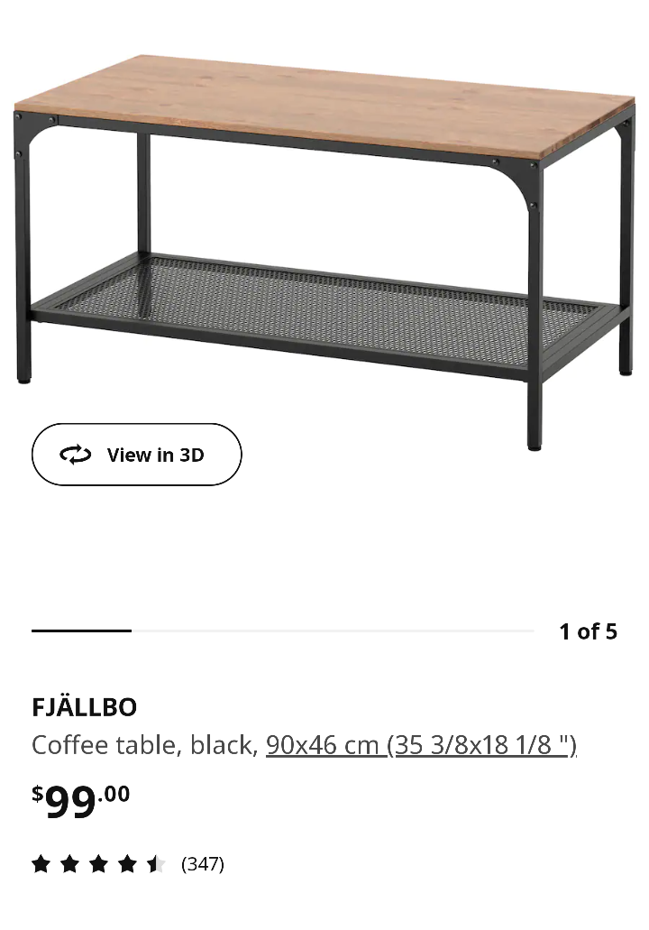 Ikea coffee table - photo 3