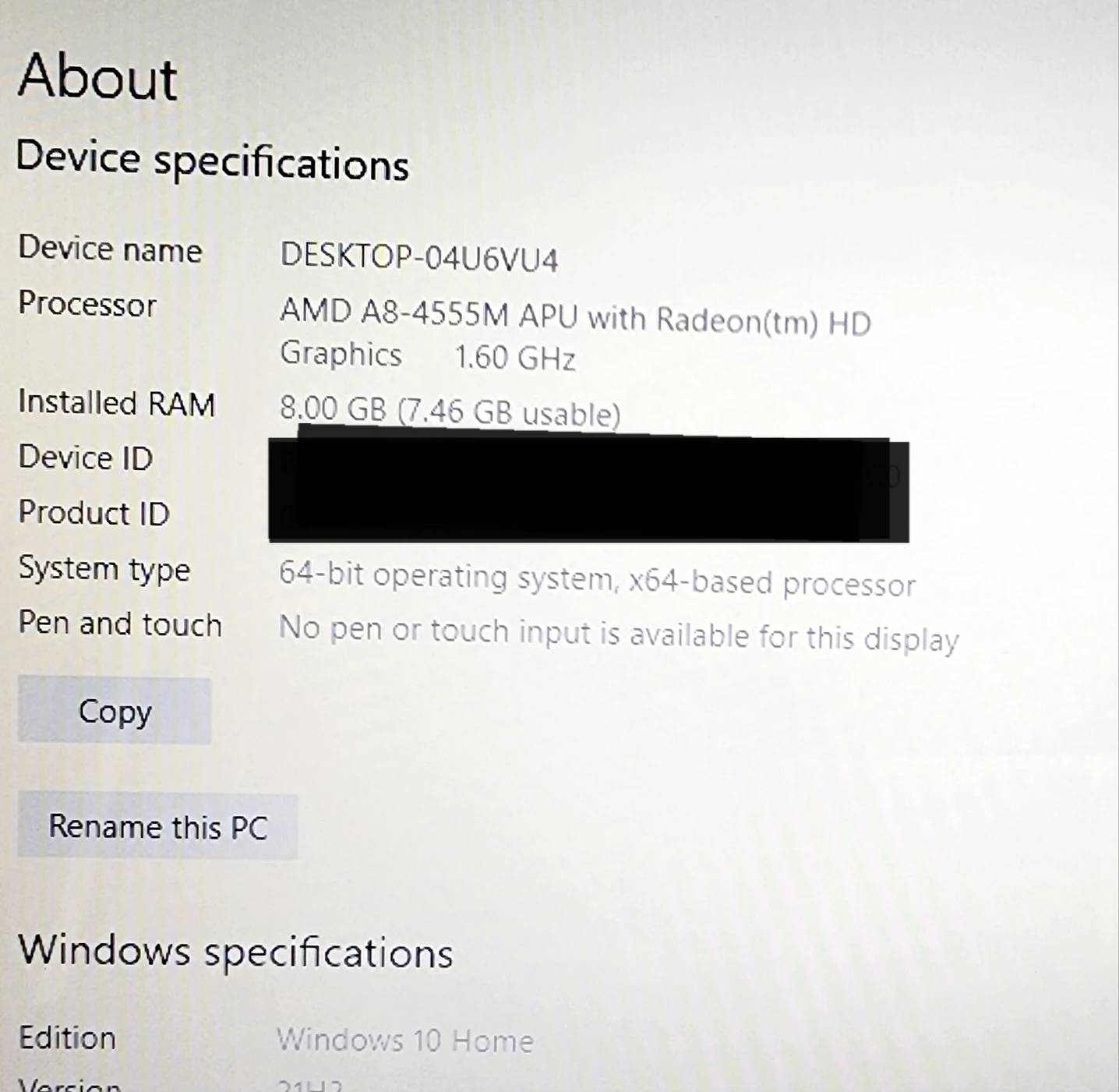 Hp sleekbook 15.6 inch 8GB ram (broken left hinge) image indicator(7)