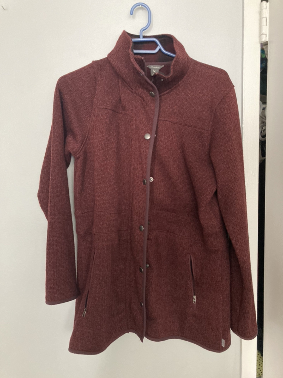 Eddie Bauer Long Fleece Sweater. Medium thumbnail