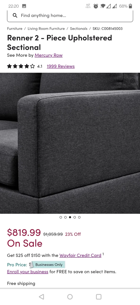 Best Deal!! Stylish Left hand sectional couch for Sale image indicator(6)