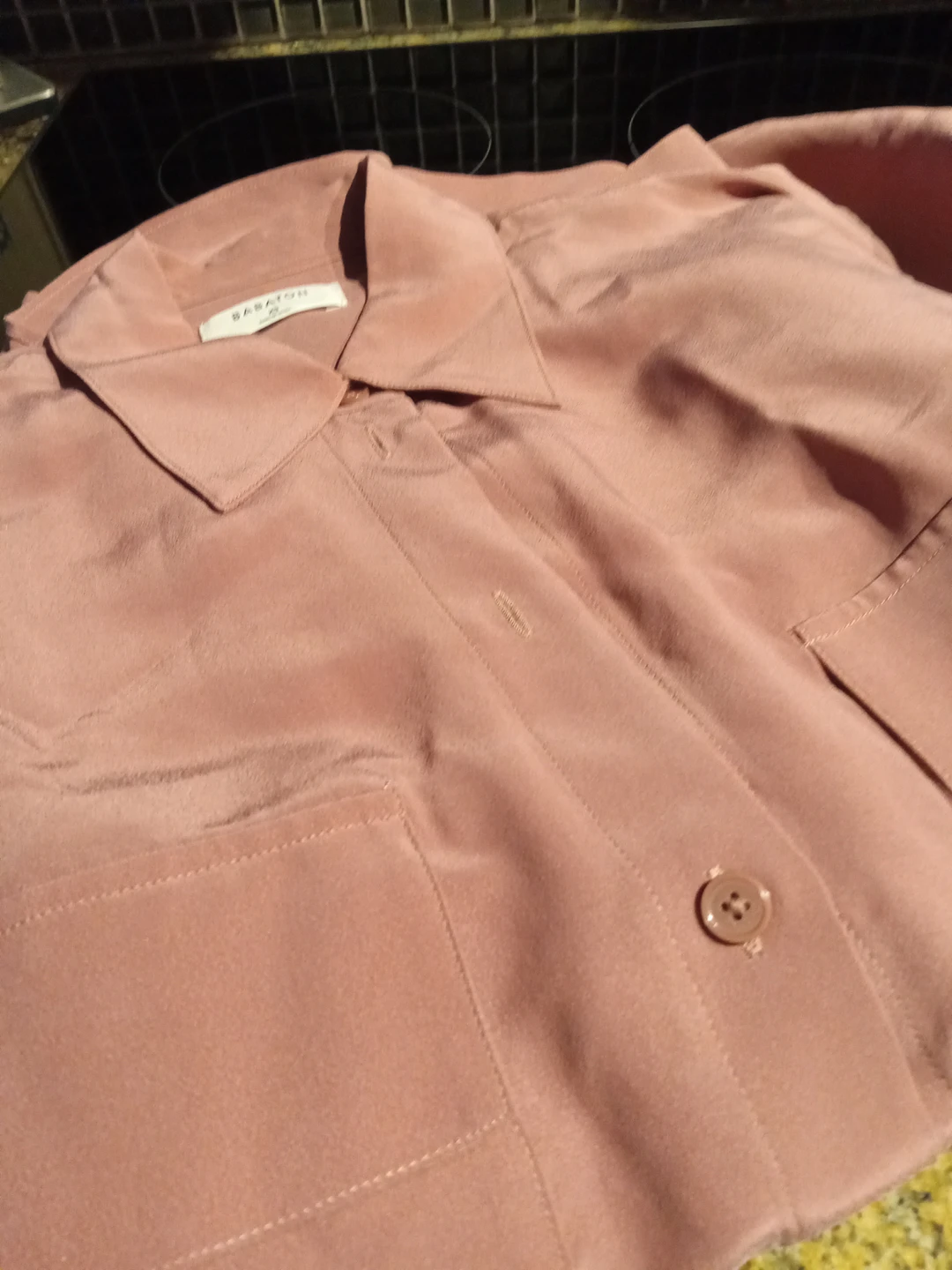 Aritzia rust blouse thumbnail
