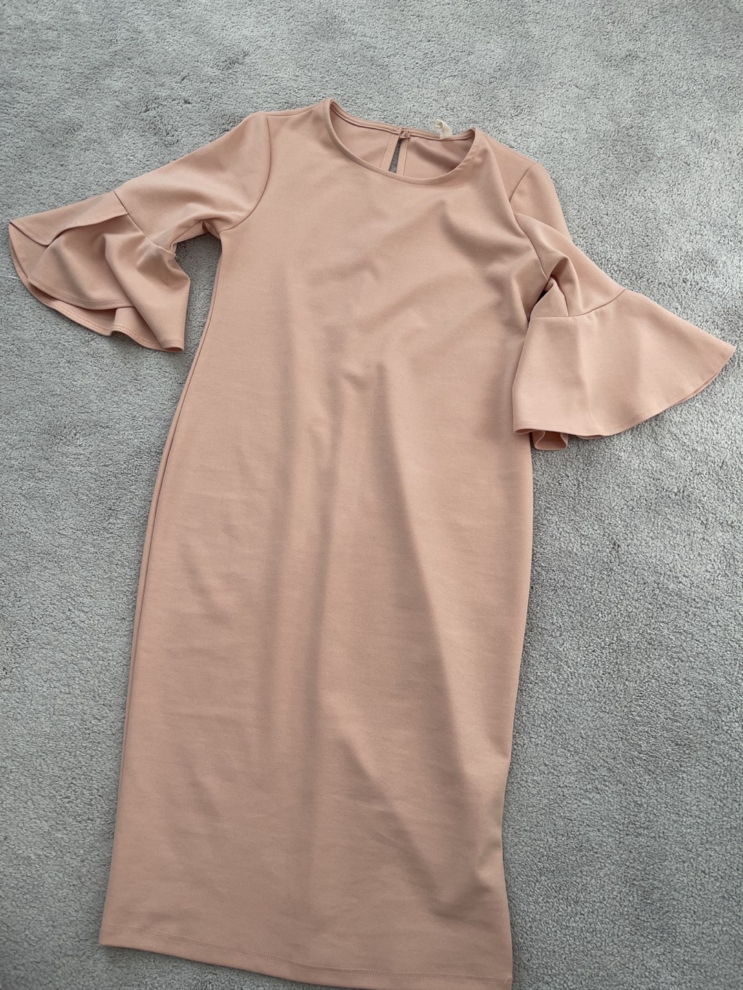 Pink blush maternity dress