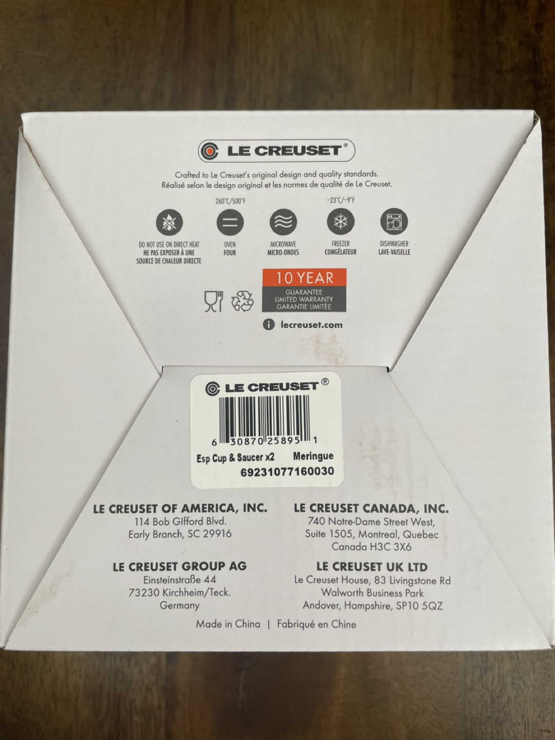 BNIB  Le Creuset Espresso Cup and Saucer - photo 2