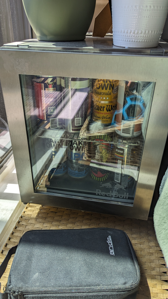 small redbull fridge
