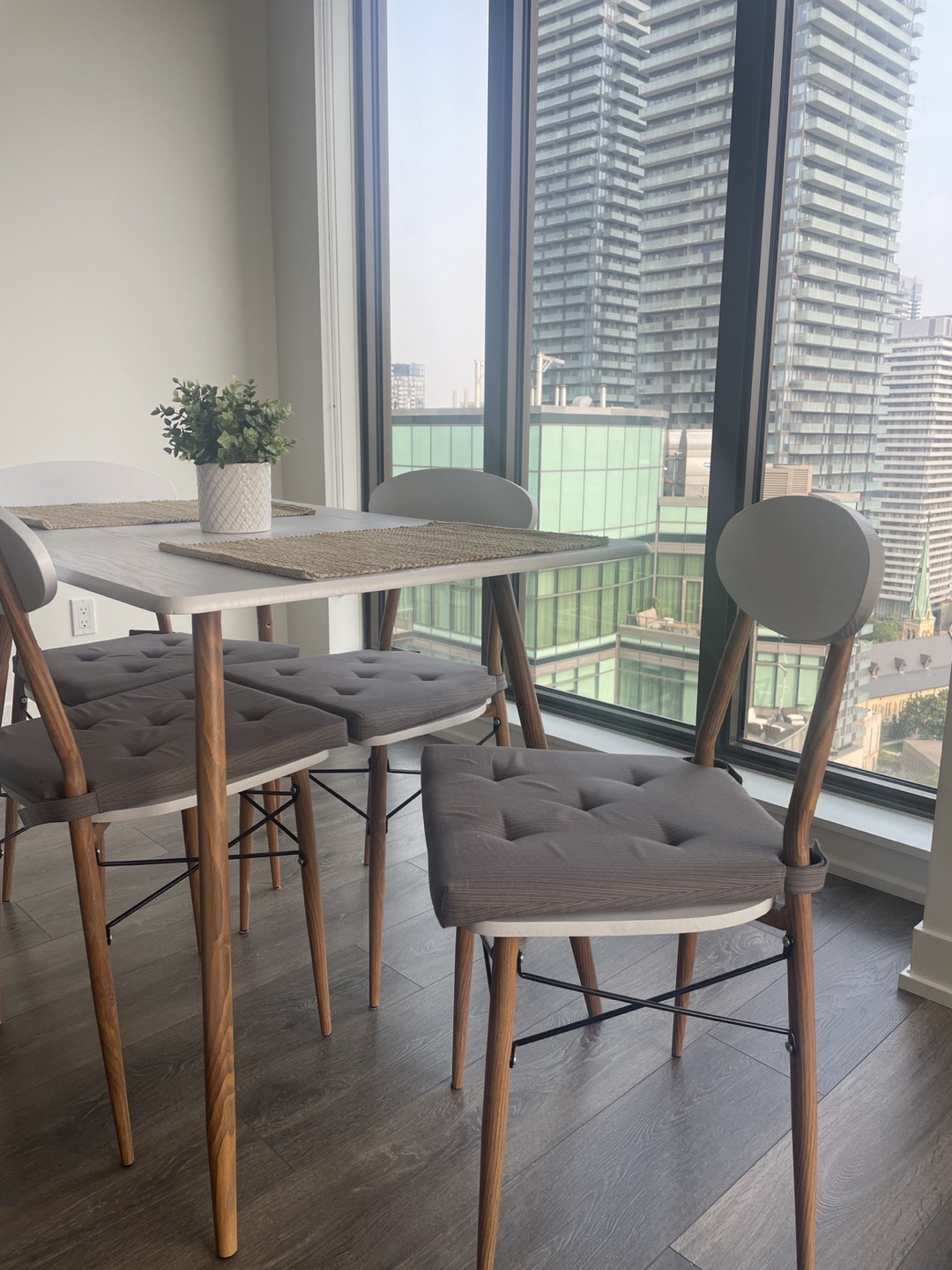Dinning set (table + 4 chairs) - photo 2