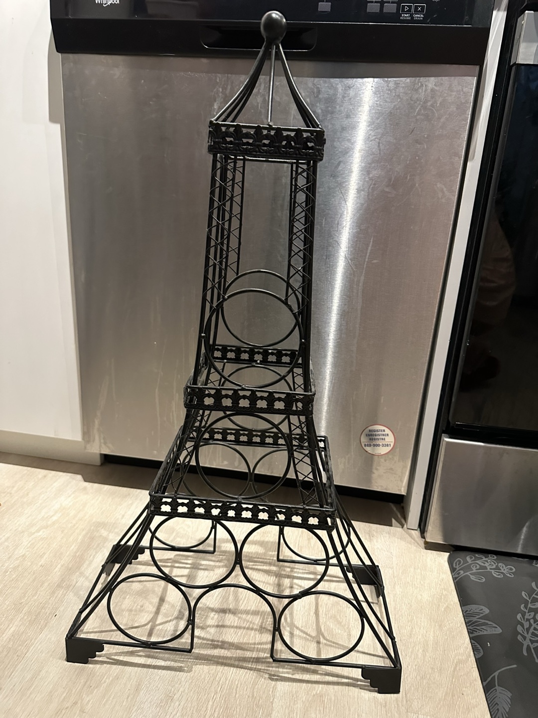 Paris Eiffel Tower wine rack ⬆️ thumbnail