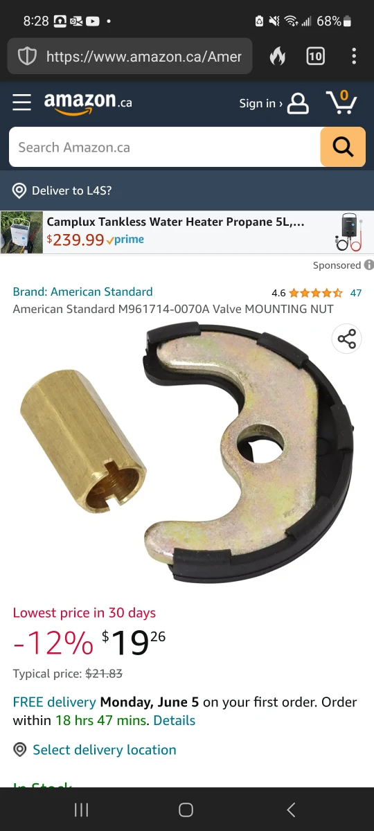 American Standard single handle high-arc faucet image indicator(4)