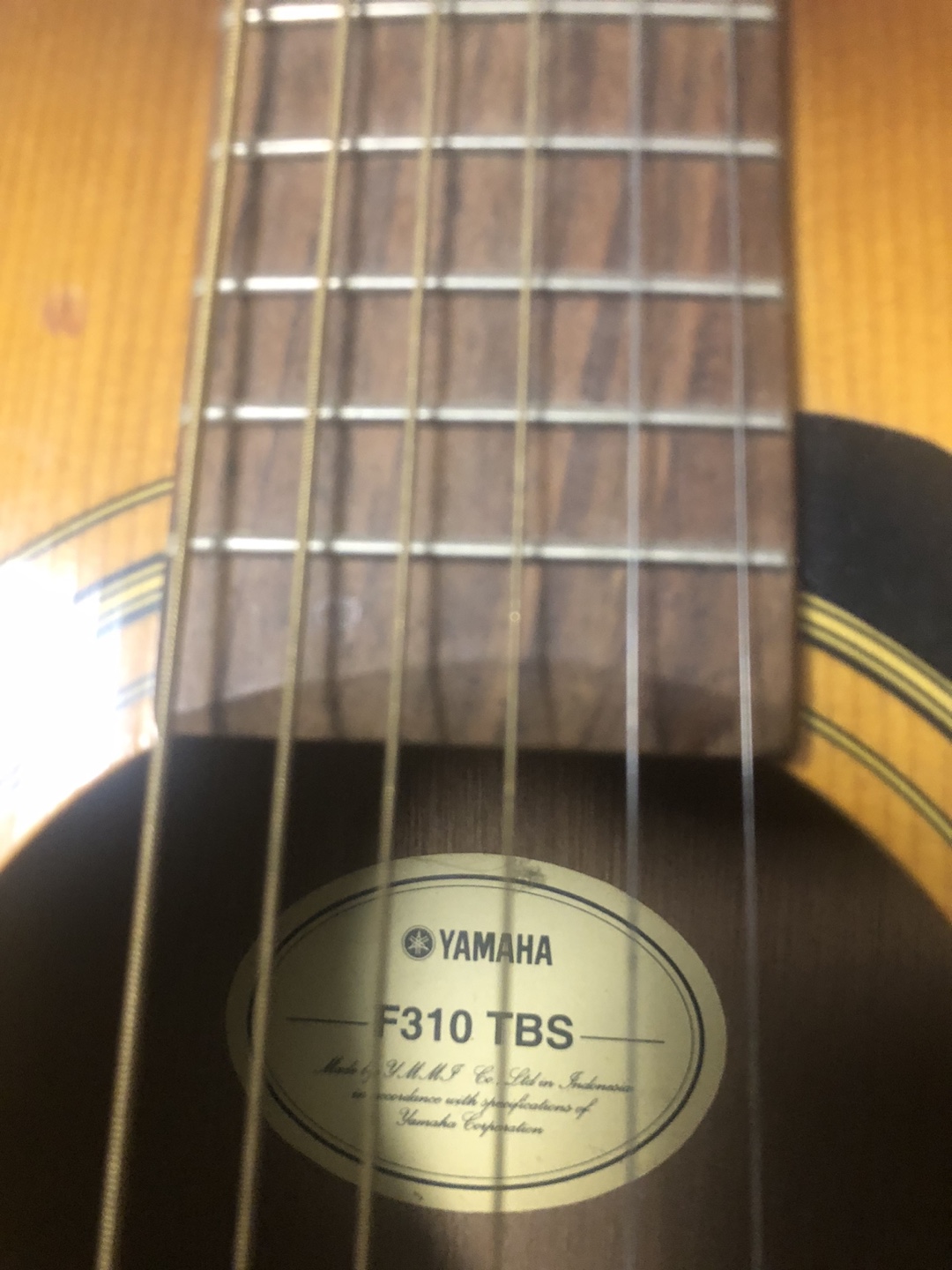 Yamaha F310 - TBS acoustic guitar - photo 2
