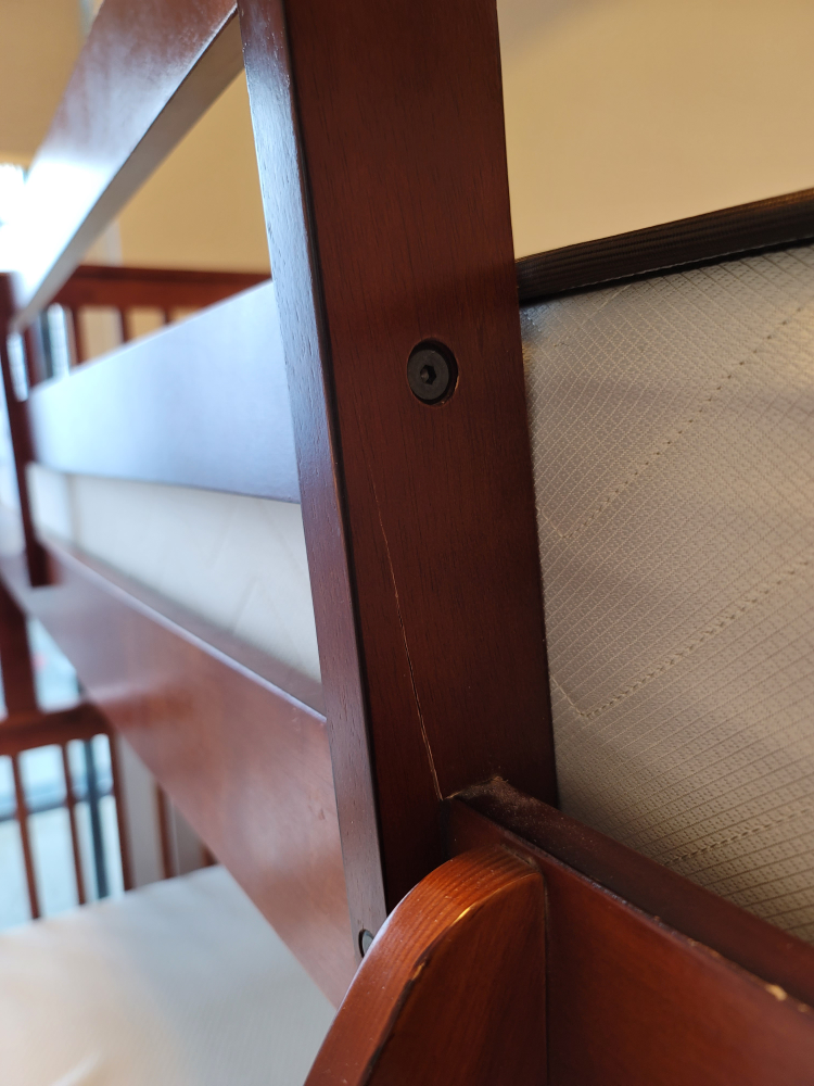 Twin over full solid wood bunk bed - photo 4