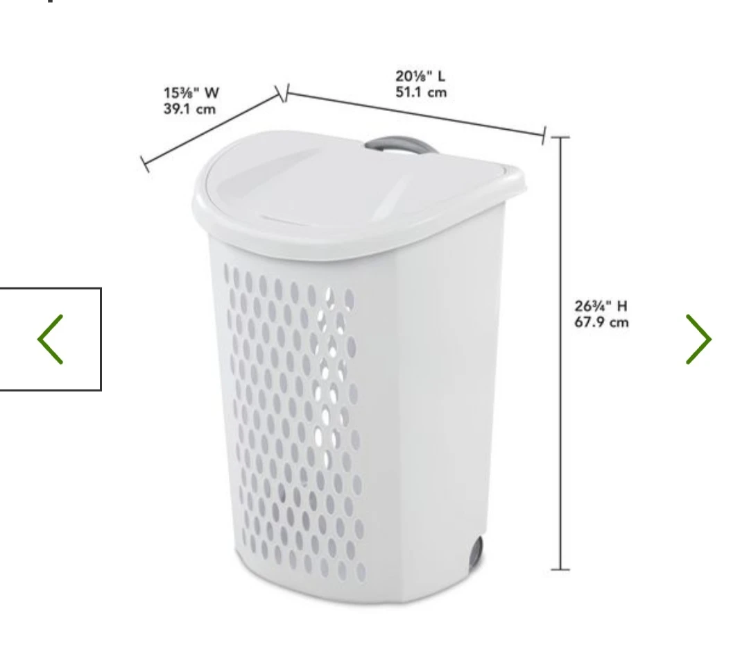 laundry hamper with wheels thumbnail
