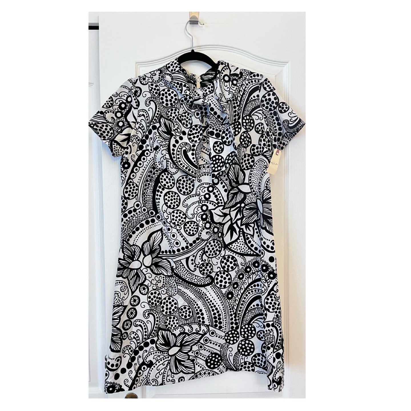 L/XL Cute Retro Floral Print Dress thumbnail