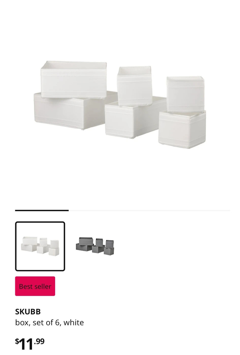 IKEA SKUBB DRAWER ORGANIZER image indicator(3)