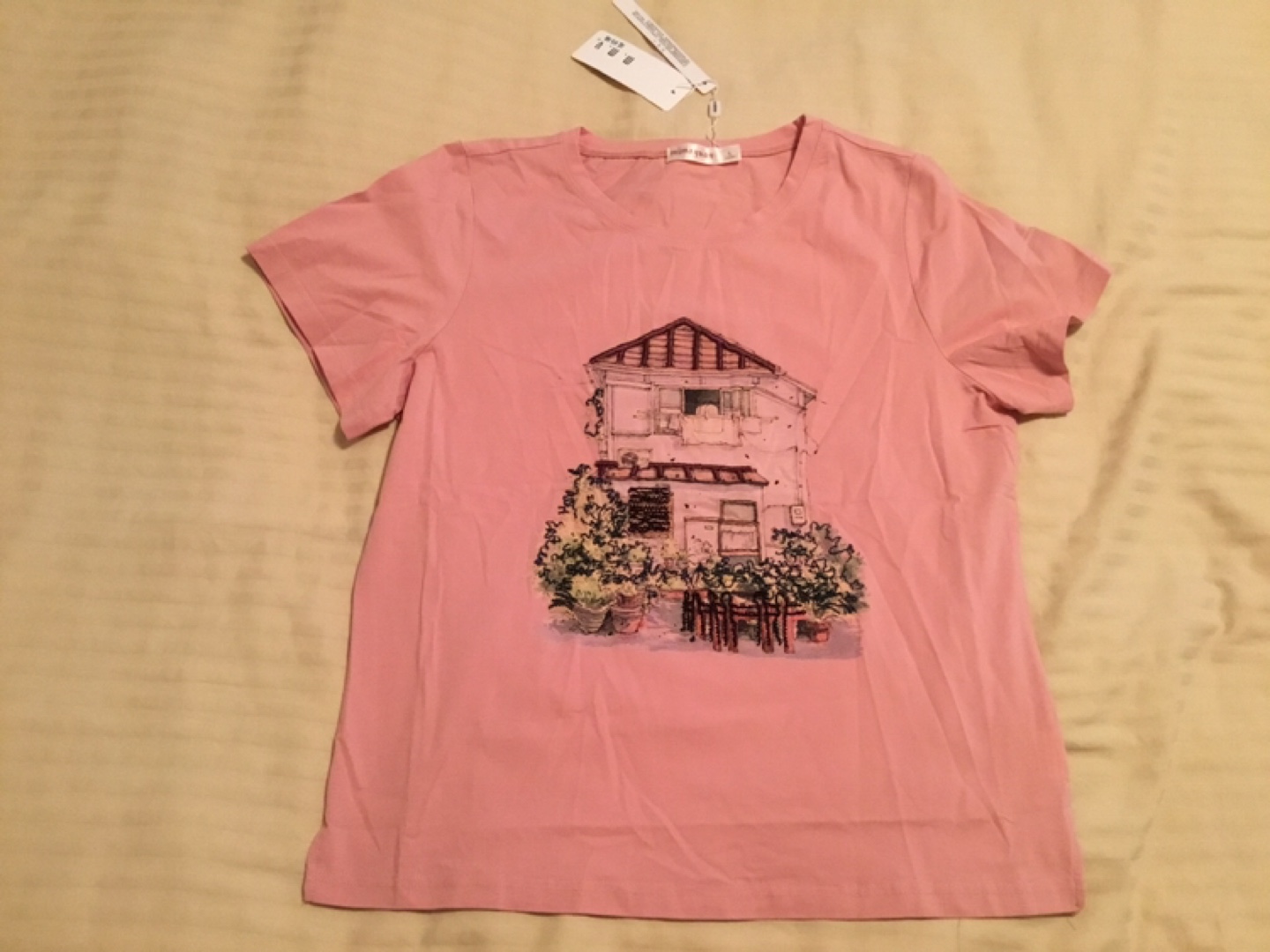 Women Pink Floral T-Shirt