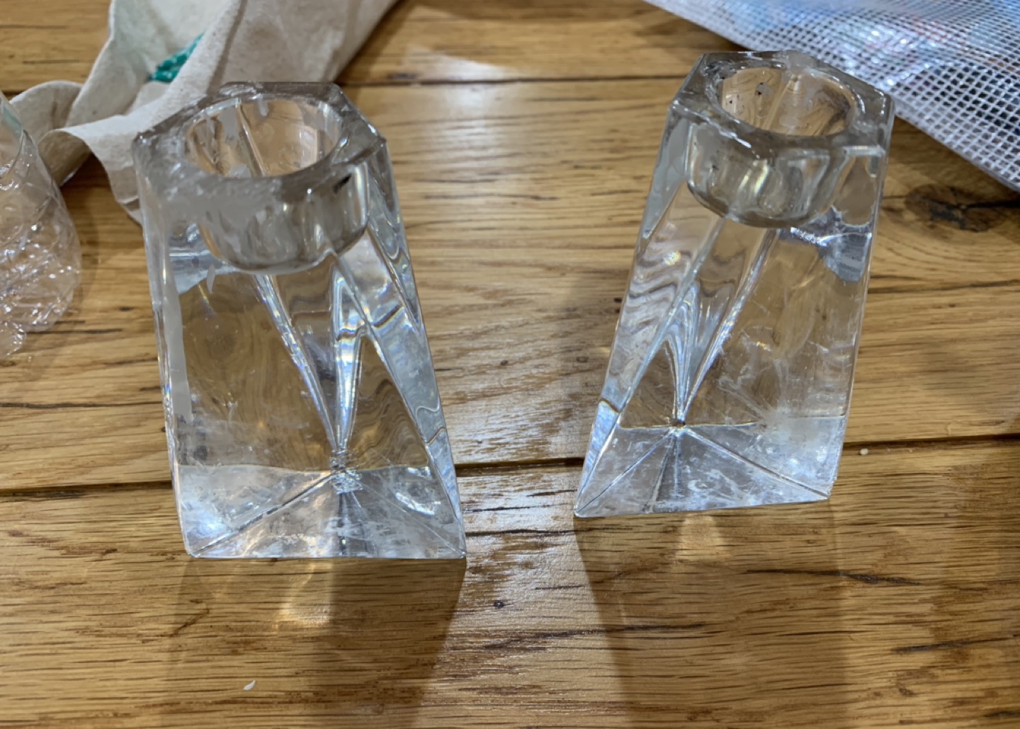Crystal Candlesticks
