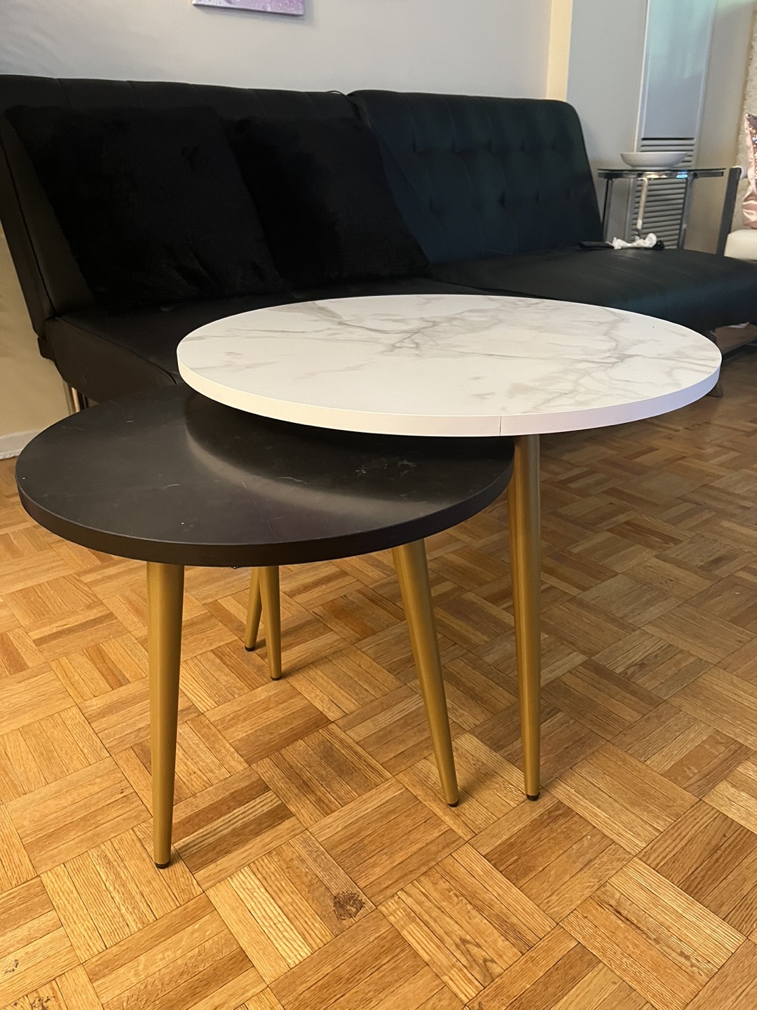 Nesting End Coffee Table Set of 2, 23.6"&17.75" - photo 2