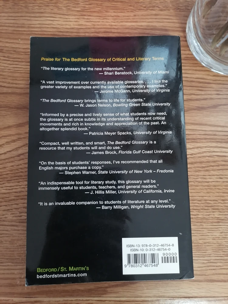 The Bedford Glossary of Critical and Literary Terms image indicator(2)