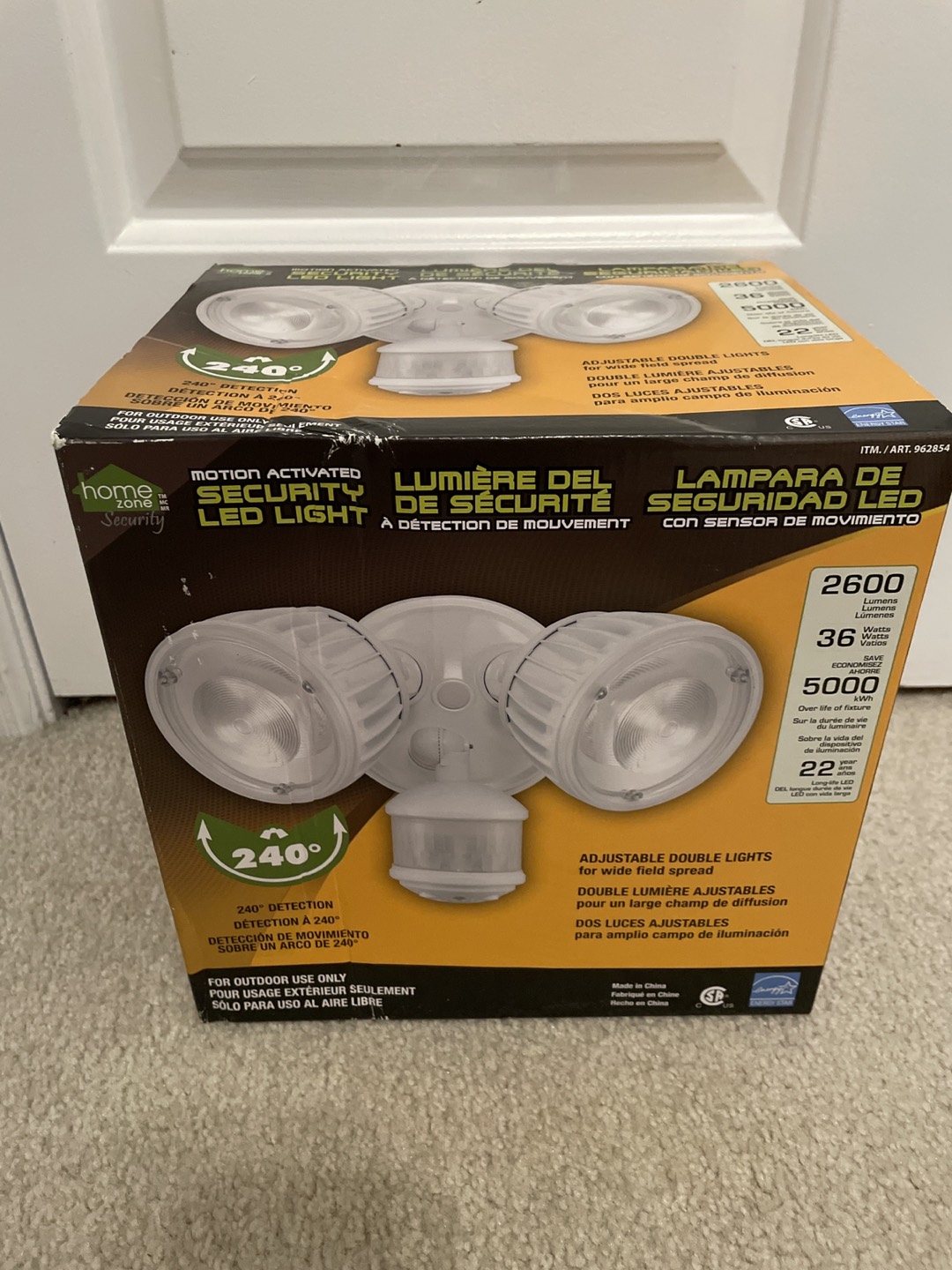 Motion activated Security LED Light