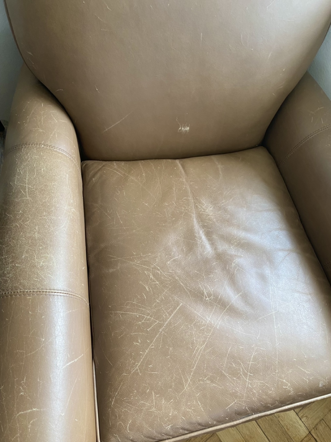 Deep & Comfy Brown Arm Chairs (2!) - photo 2