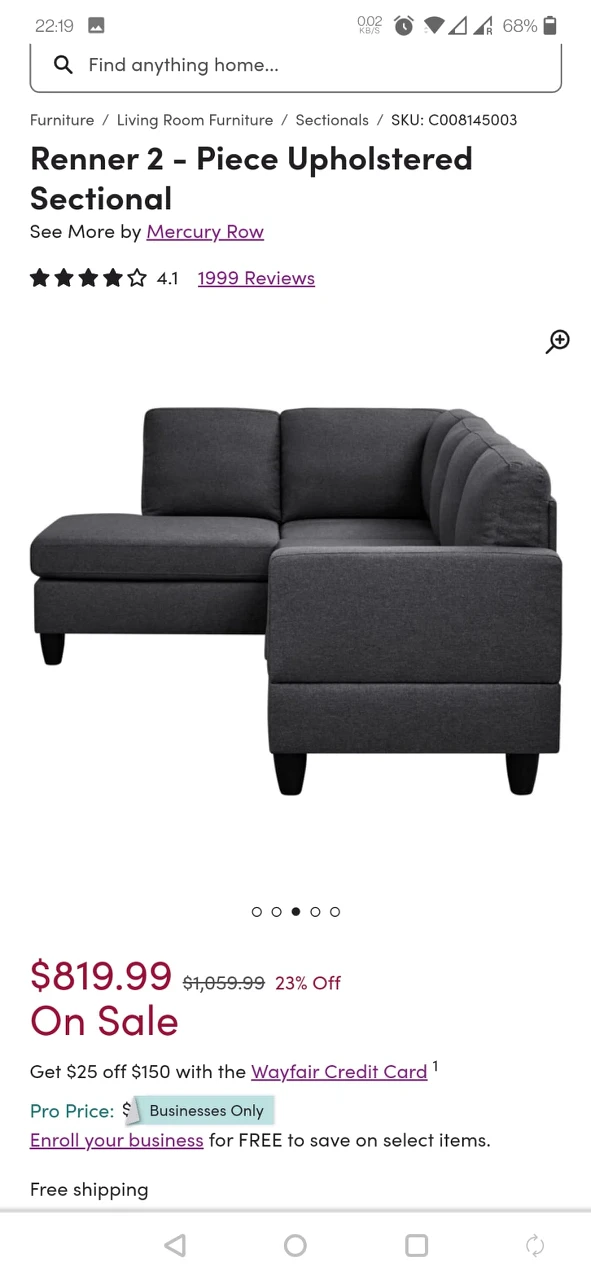 Best Deal!! Stylish Left hand sectional couch for Sale image indicator(9)