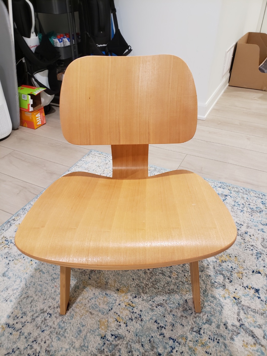 Eames Replica Molded Oak Mid-century Lounge Chair - photo 2
