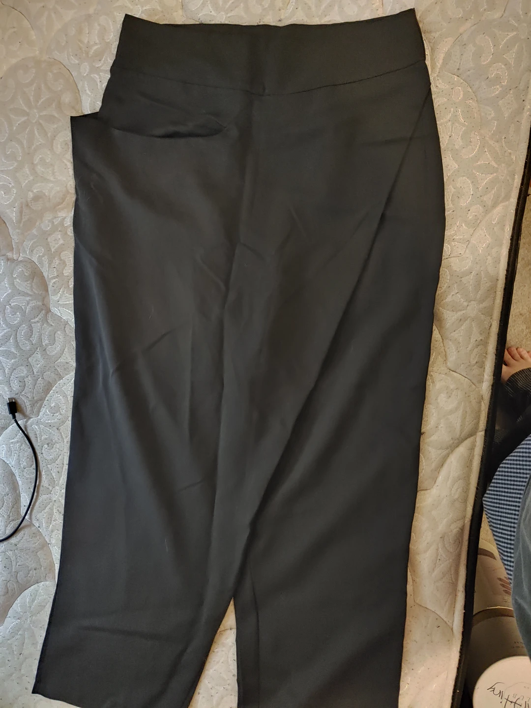 Black Asymmetrical Pants