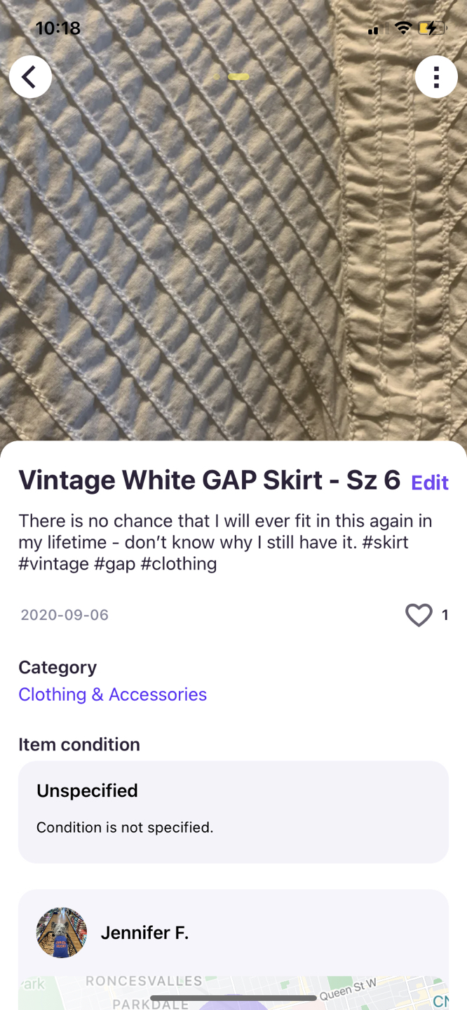 Vintage GAP white Skirt - Sz6 image indicator(3)