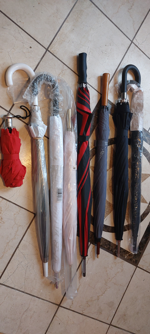 Brand new umbrellas.