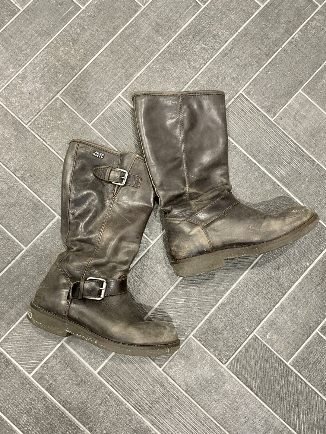 Miss sixty leather boots #freecycle thumbnail