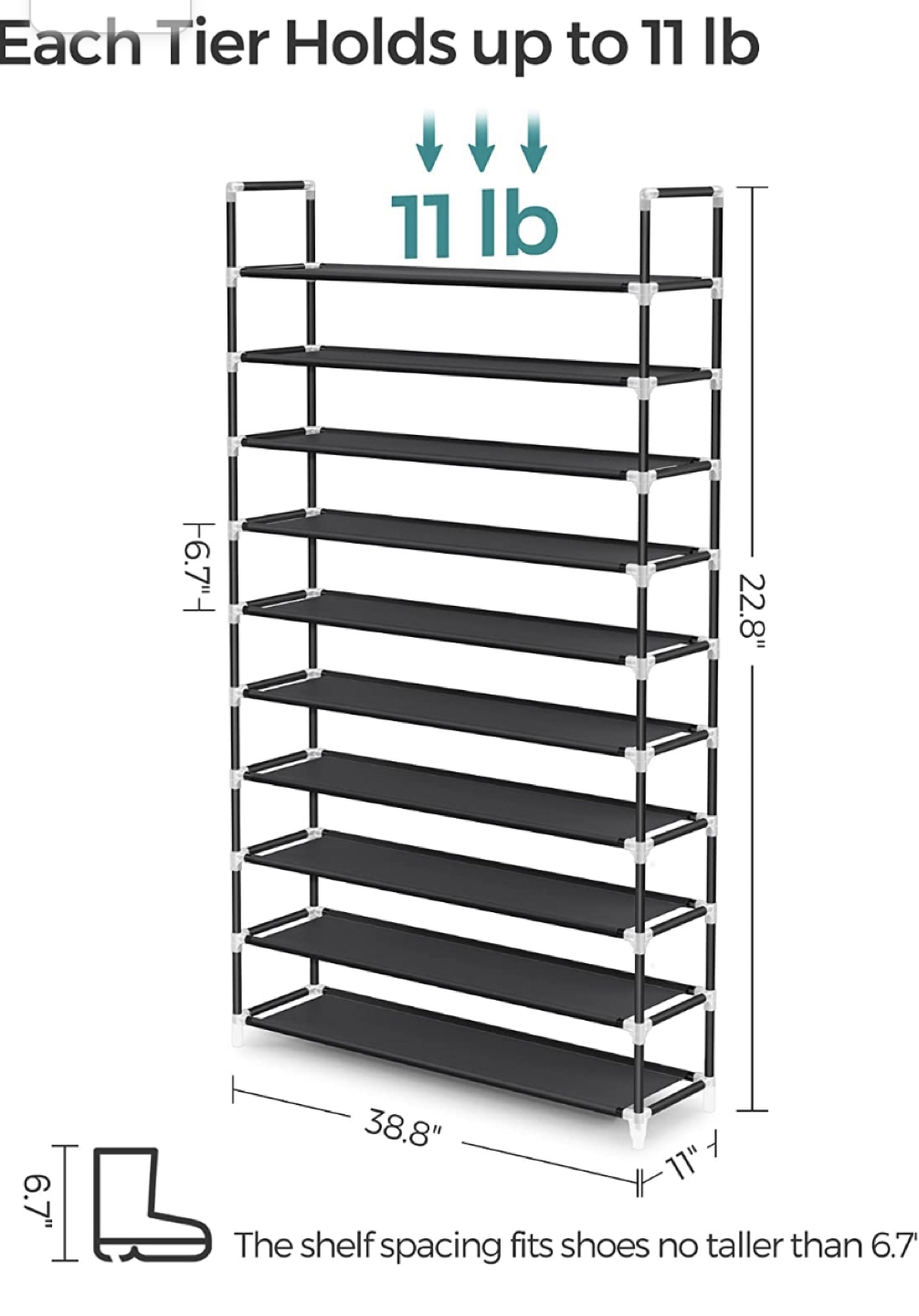 10 tier shoe rack - photo 3