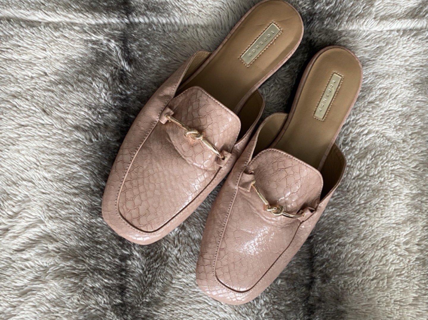 Topshop salmon pink sliders thumbnail