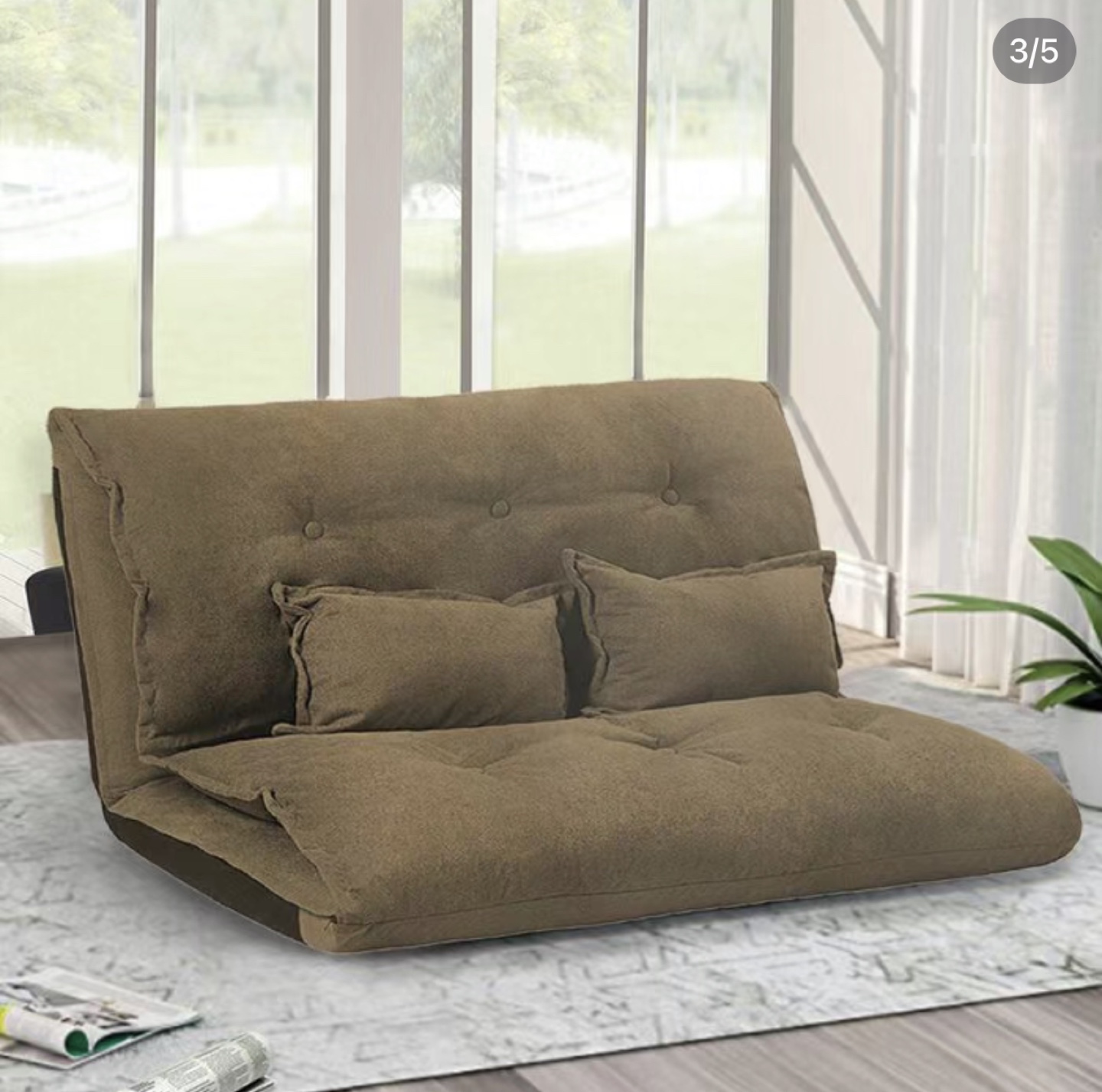 Japanese lazy folding tatami sofa bed thumbnail