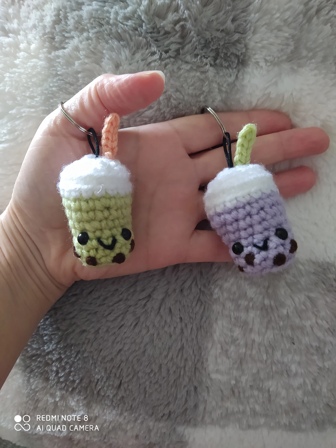 Bubble tea keychain. Boba keychain. $10 each or both for $15
