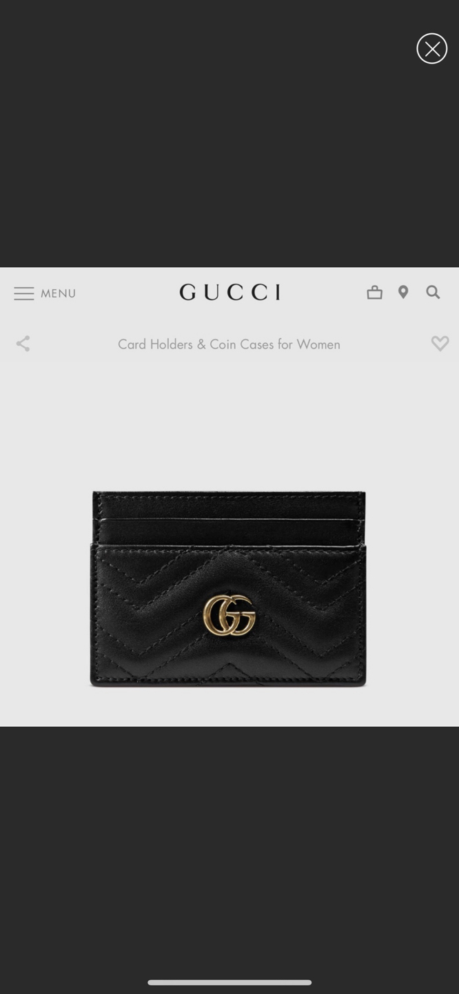 Gucci GG Marmont Card Case - AUTHENTIC