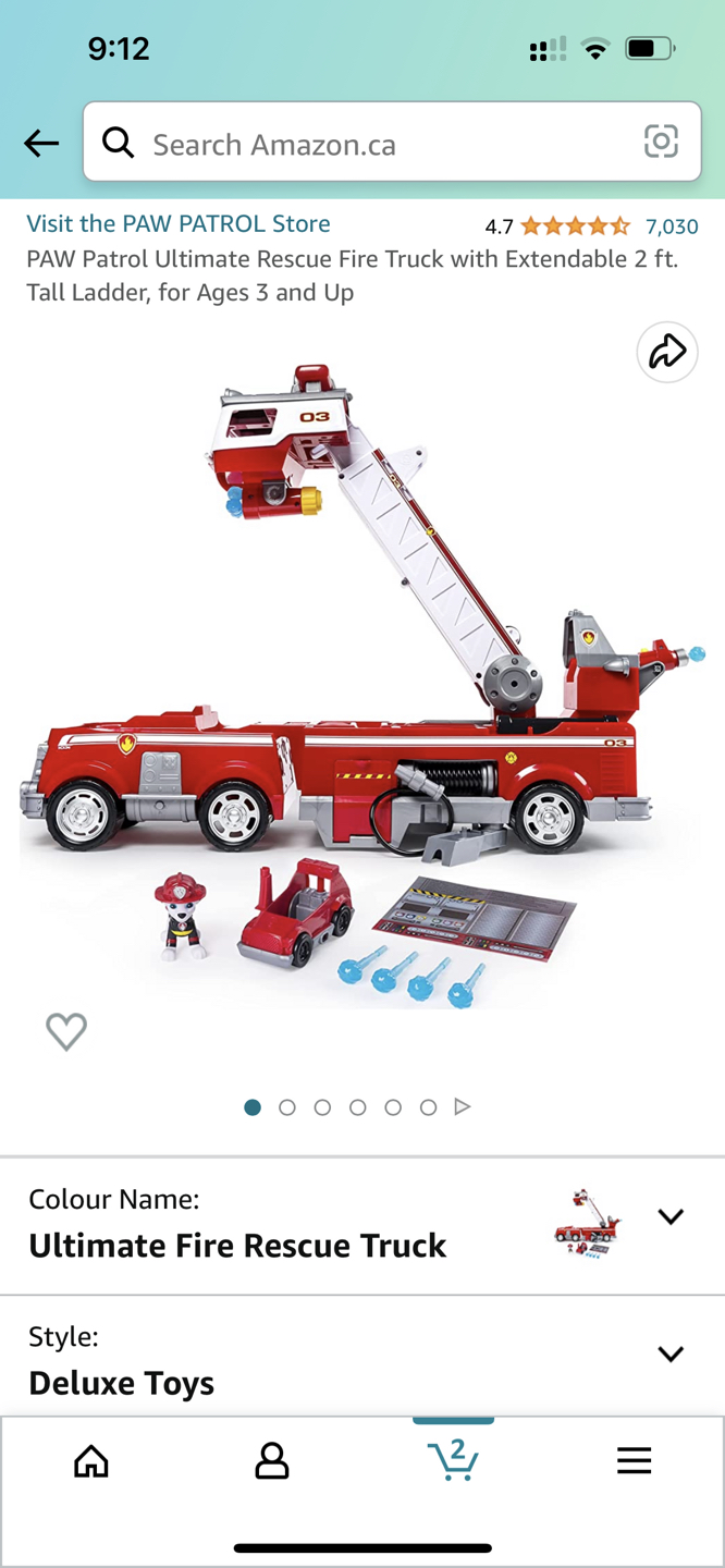 Paw Patrol fire rescue truck toy set image indicator(6)
