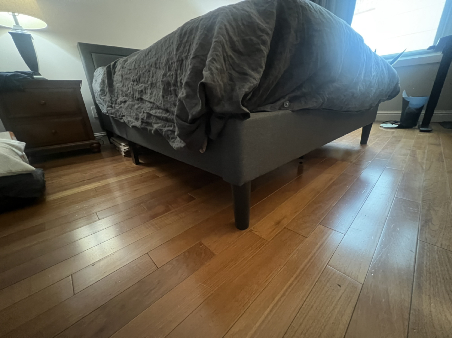 Queen bed frame and headboard (mattress not included) - photo 4