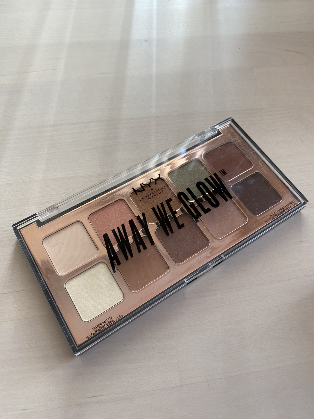 NYX away we glow eye shadow palette thumbnail