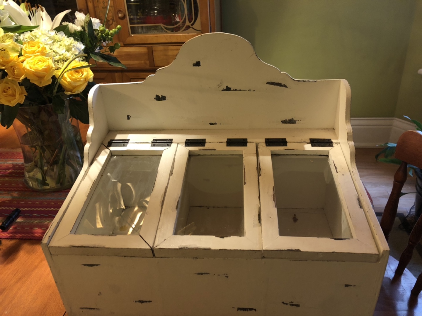 Large Decorative wood box - great for cards at weddings thumbnail