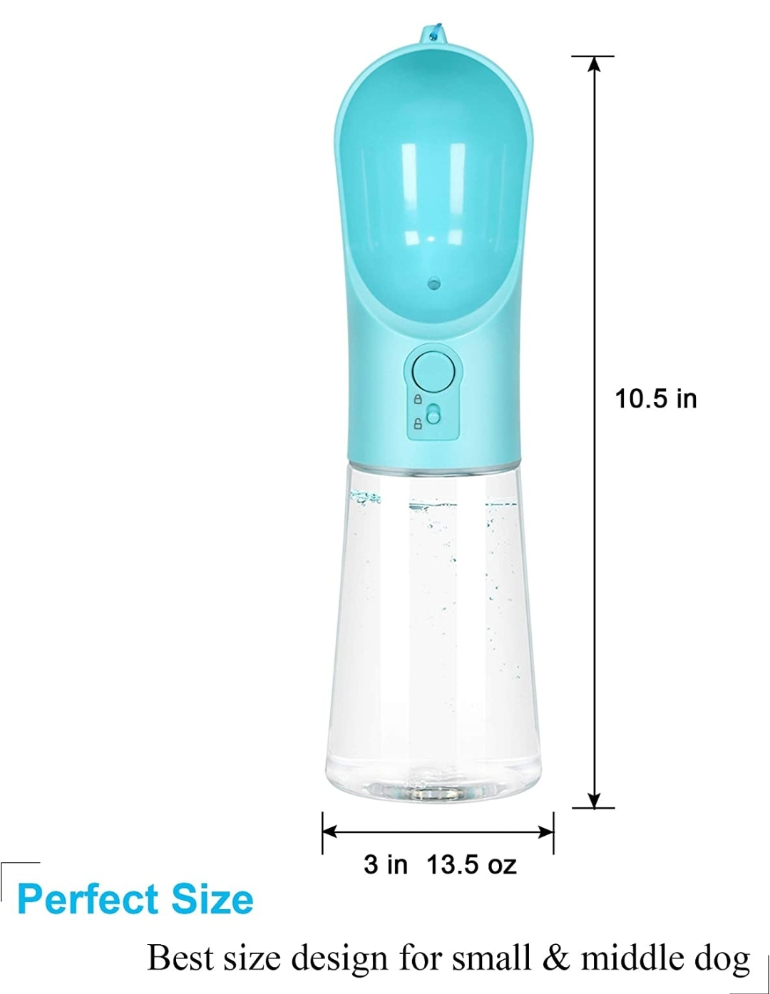 Portable Dog Water bottle (White) - photo 2