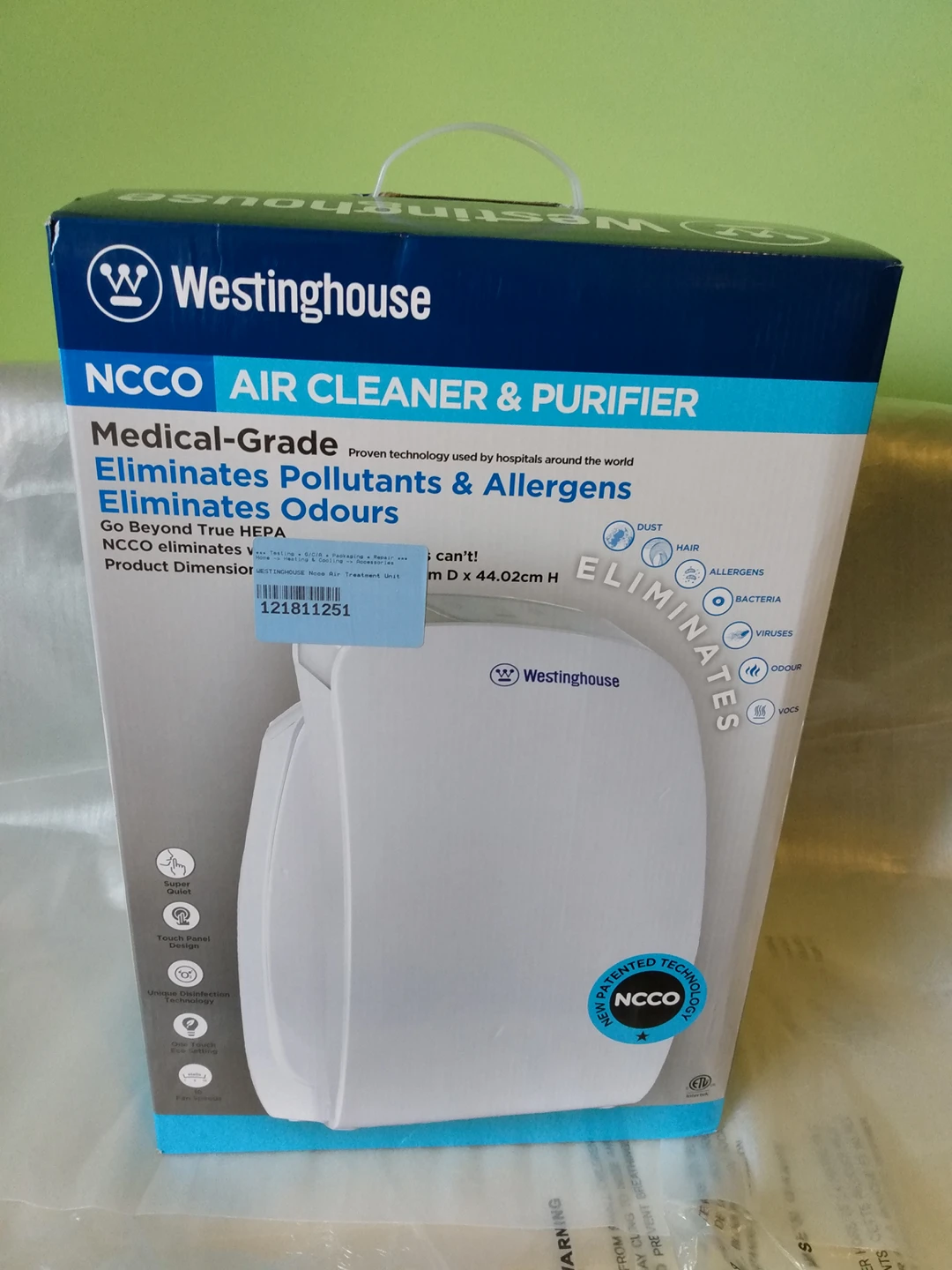 Air Purifier Westinghouse 1701 SP6390 Medical & NCCO Technology image indicator(2)