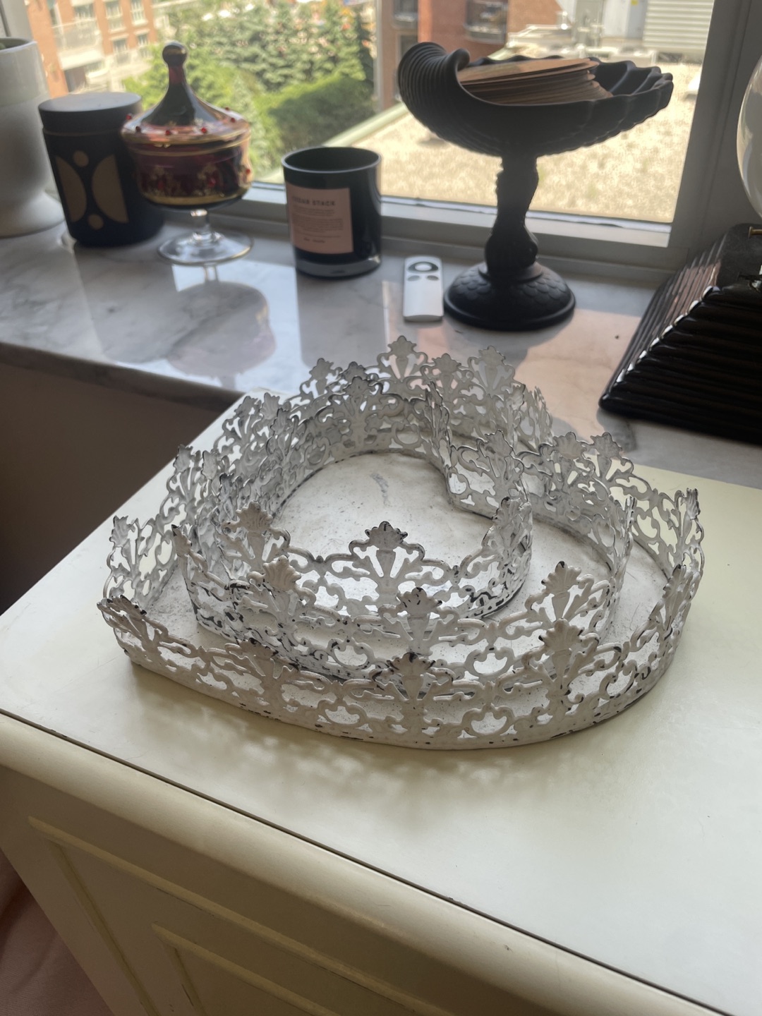 3 heart shaped trays