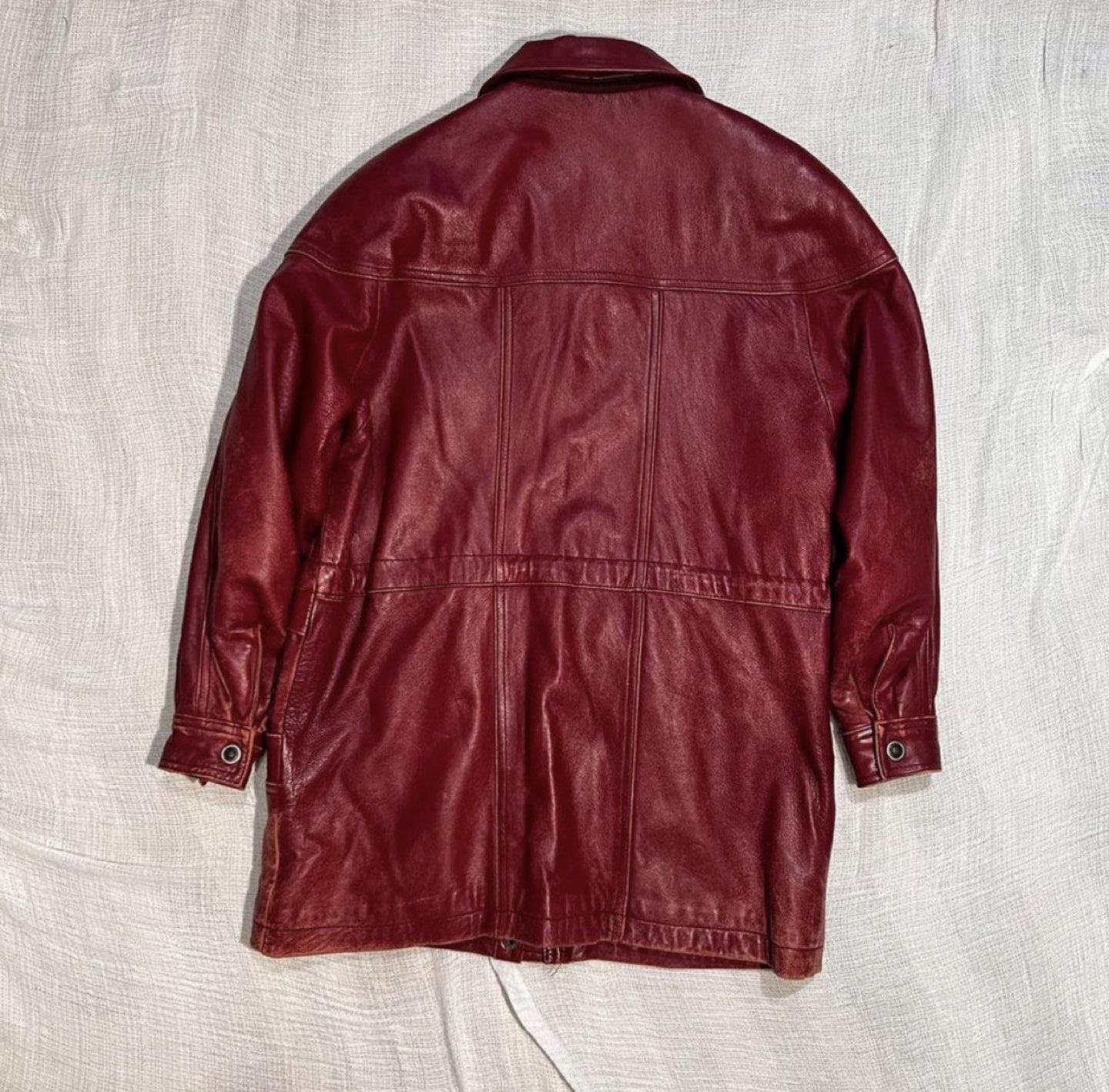 💞Retro Rosy Leather Jacket - photo 5