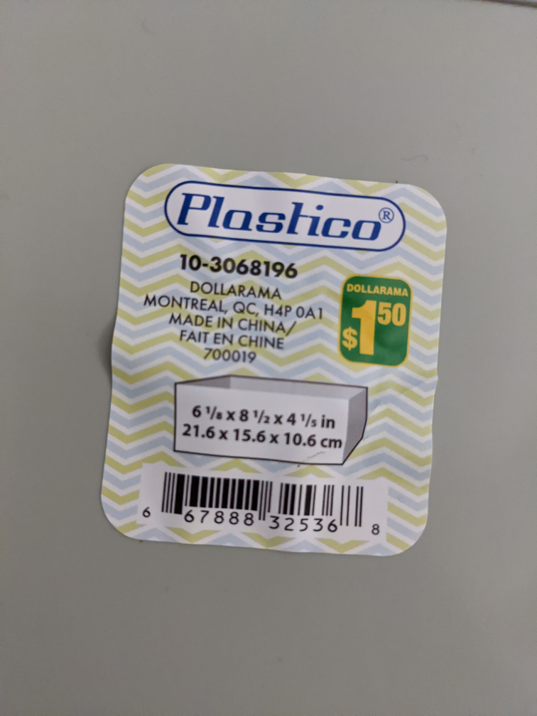 Plastic storage basket 2p - photo 2