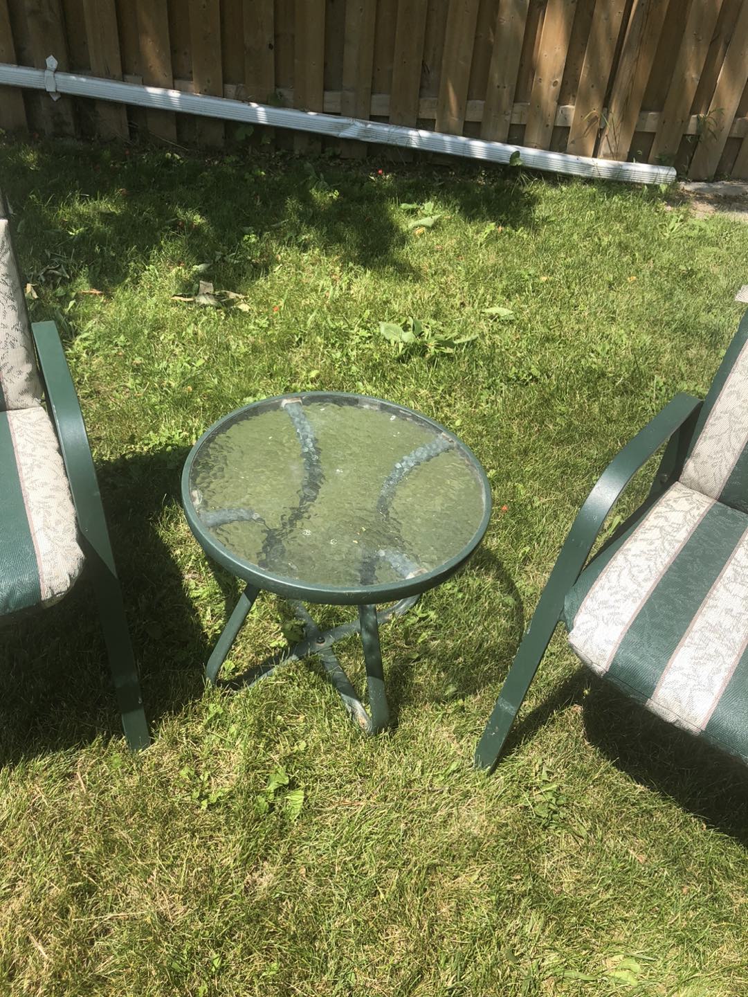Patio set, two chairs and a table. Two sets available - photo 2
