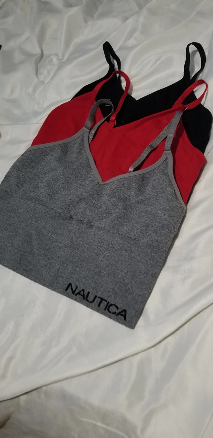 3 top seamless jacquard stripe and logo thumbnail