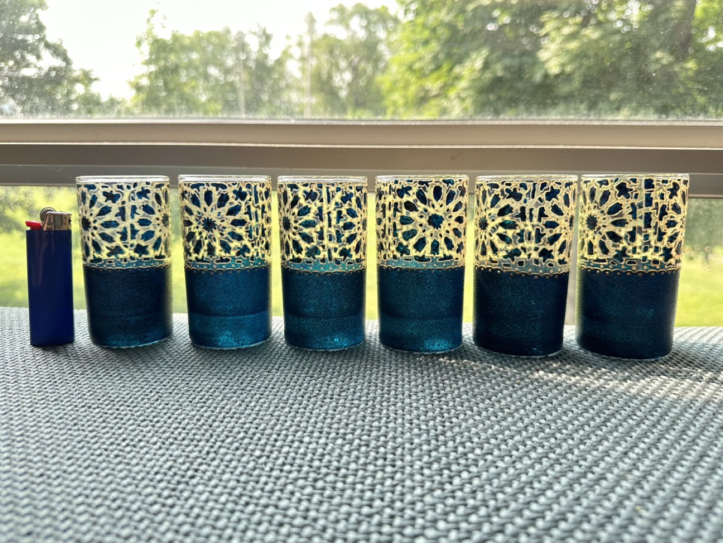 Beautiful Set of Drinking Glasses Made in Spain