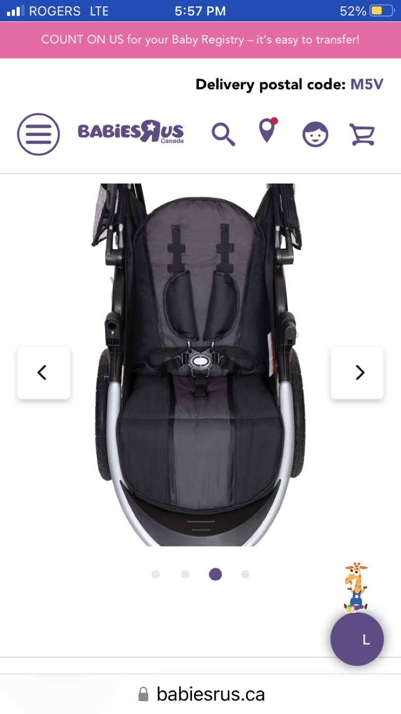 Stroller-Baby Trend Cityscape Jogger plus 2 stroller covers image indicator(6)