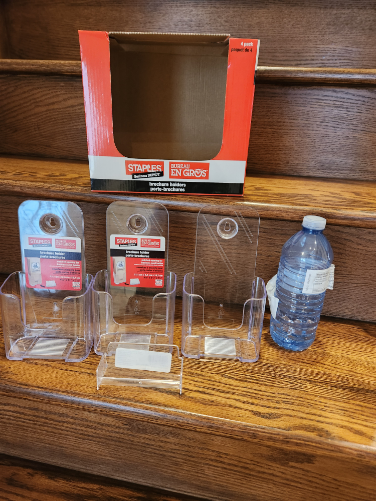 Brand New STAPLES Magazine/ literature/ brochure Holders image indicator(4)