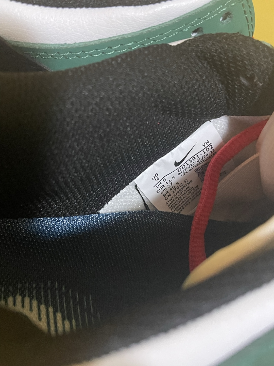 Men’s 9.0 Green Nike Air Heineken Dunk Low Not High AF1 Force SB image indicator(7)